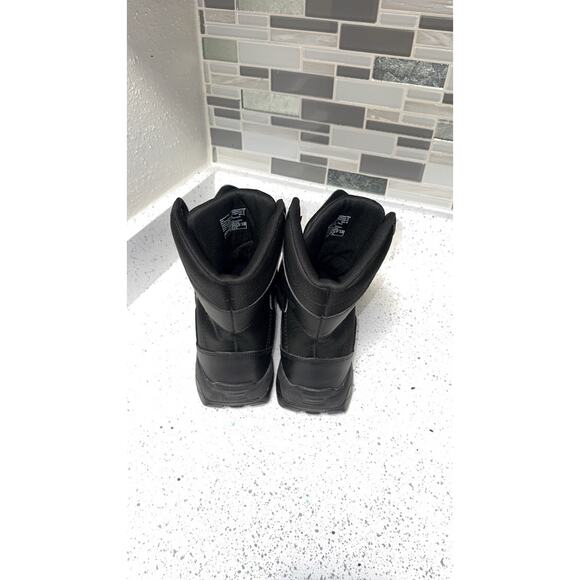 Interceptor Men Boots 10 Black Leather Lace Up Force 6" Steel Toe Tactical Shoes - Picture 3 of 5